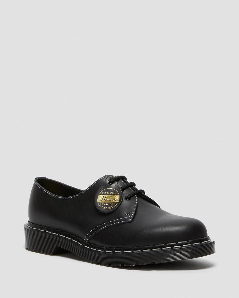 Dr Martens 1461 Made in England Cavalier Leren Oxford Schoenen Dames Zwart | NL 43CTV